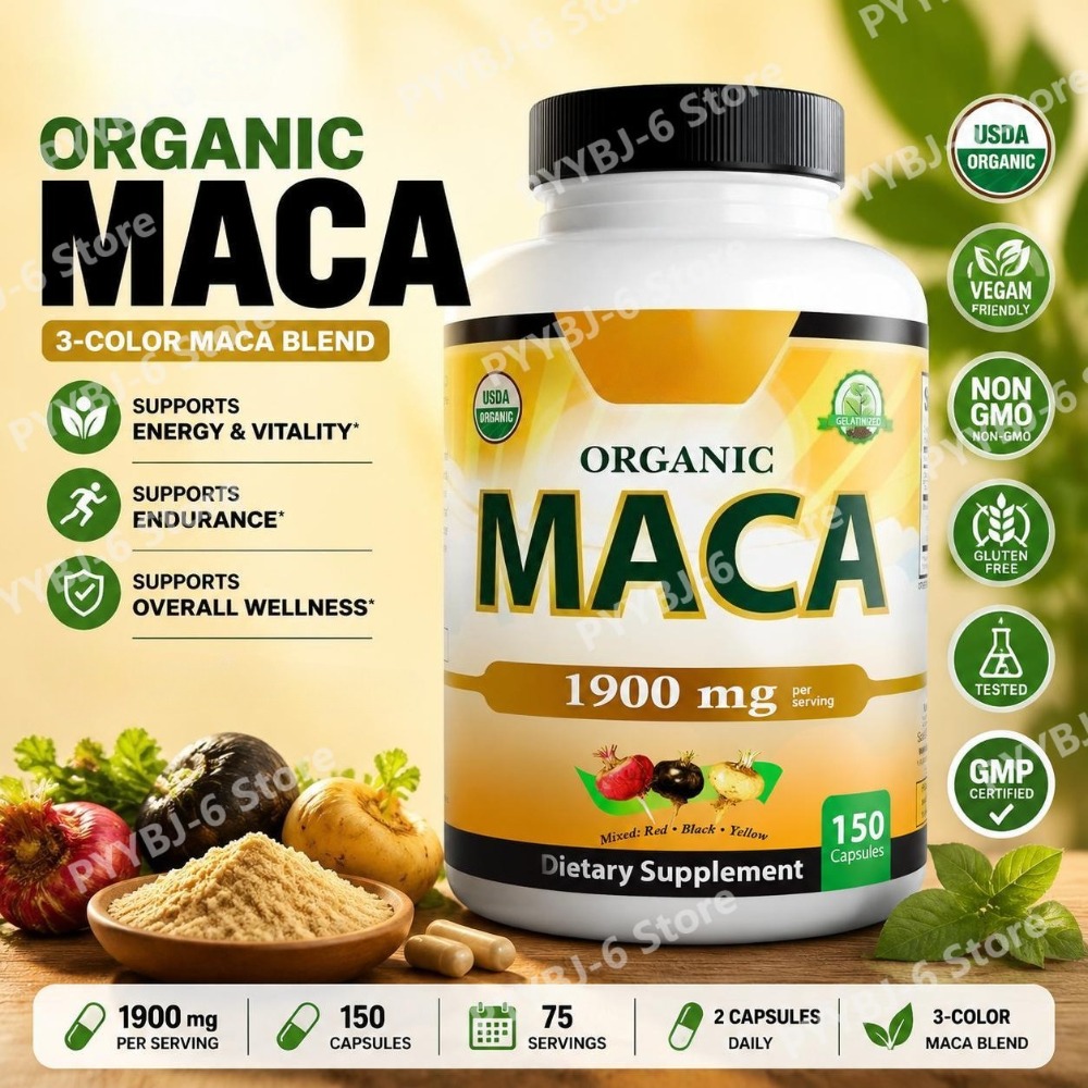 Herbal Queen - Capsule di Radice di Maca Biologica