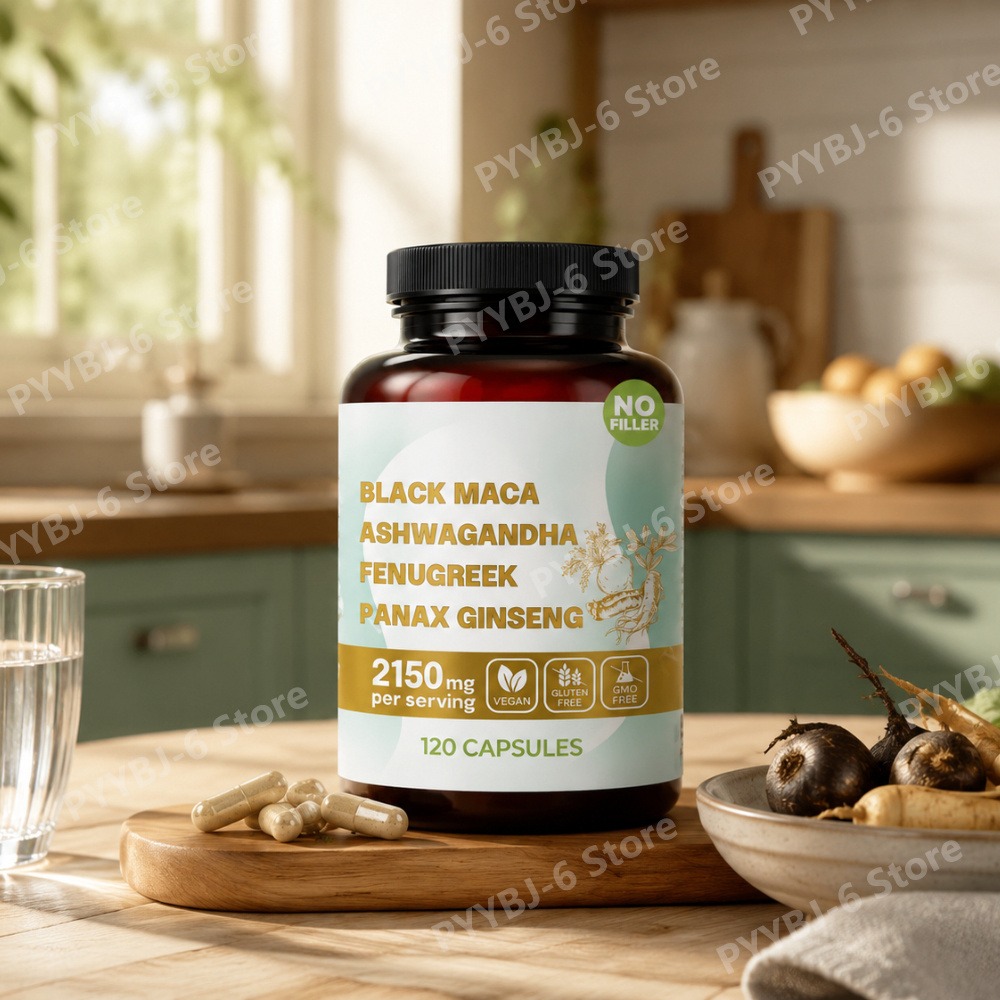 Valerian Root Capsule - Capsule 4-in-1 di Maca Nera Biologica,