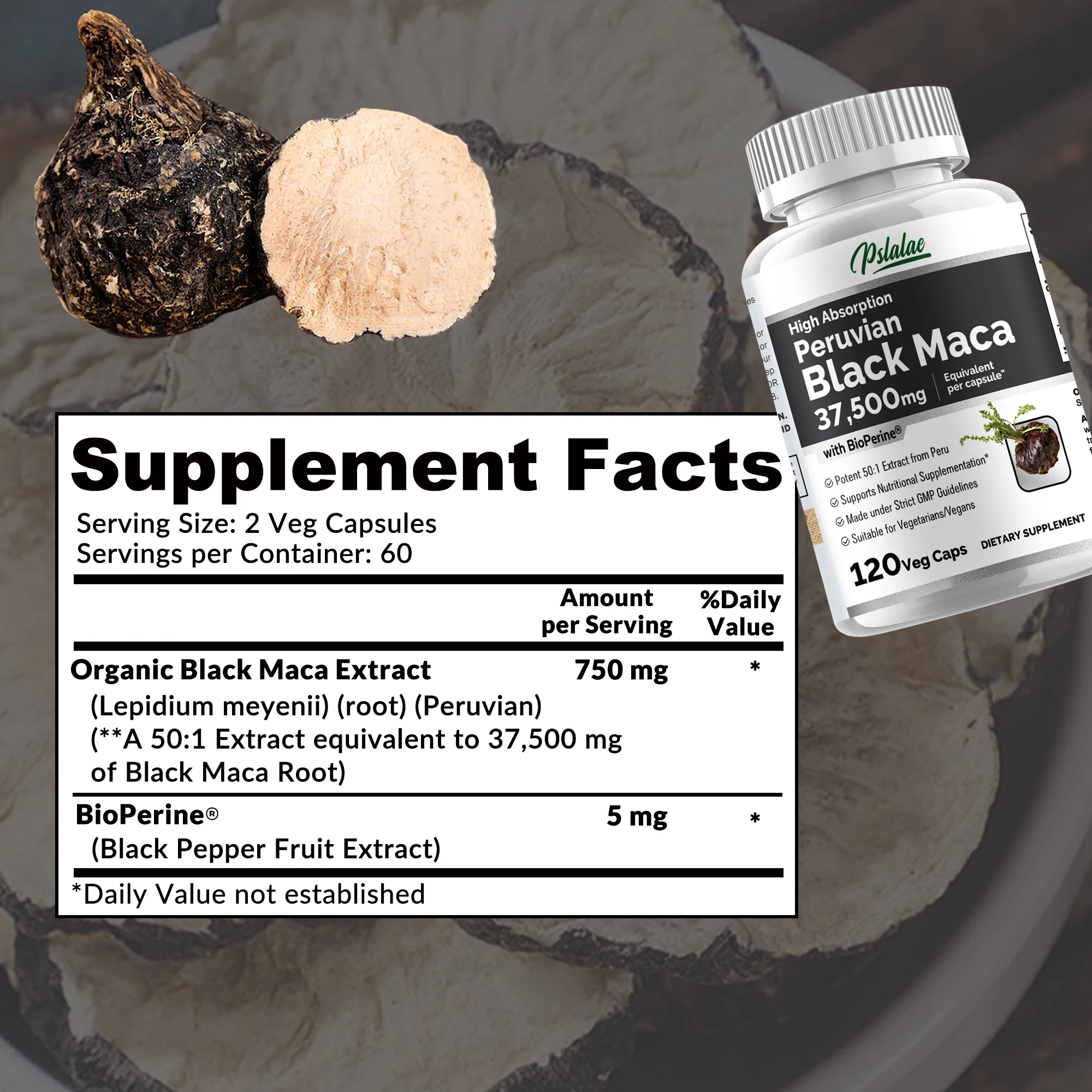 Black Maca 37500mg - Allevia l - Herbal Queen recensione e prezzo