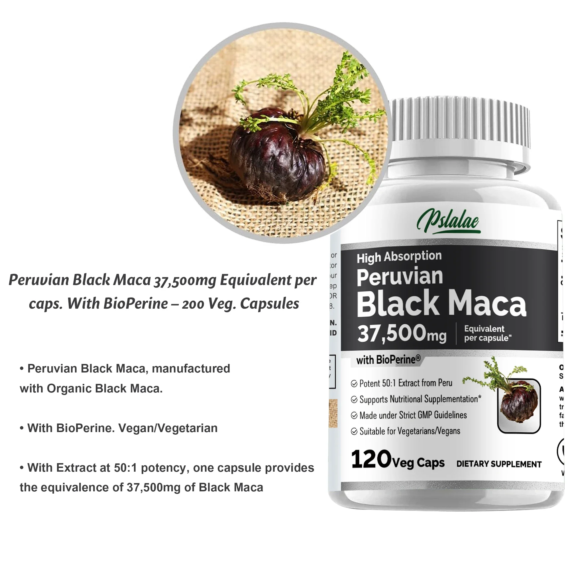 Black Maca 37500mg - Allevia l - Herbal Queen recensione e prezzo